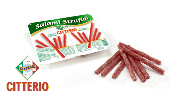 Italienische Salami-Stäbchen Strafini