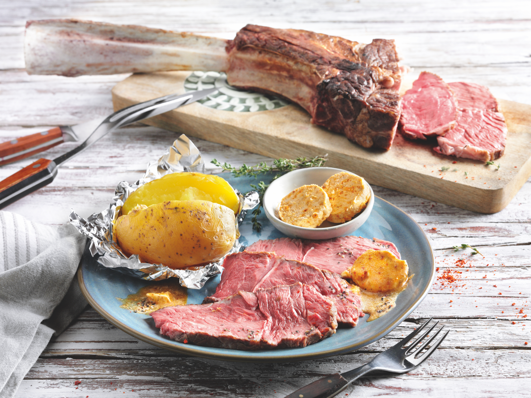 Tomahawk-Steak von Scotland Hills® Foto: R&S Vertriebs GmbH