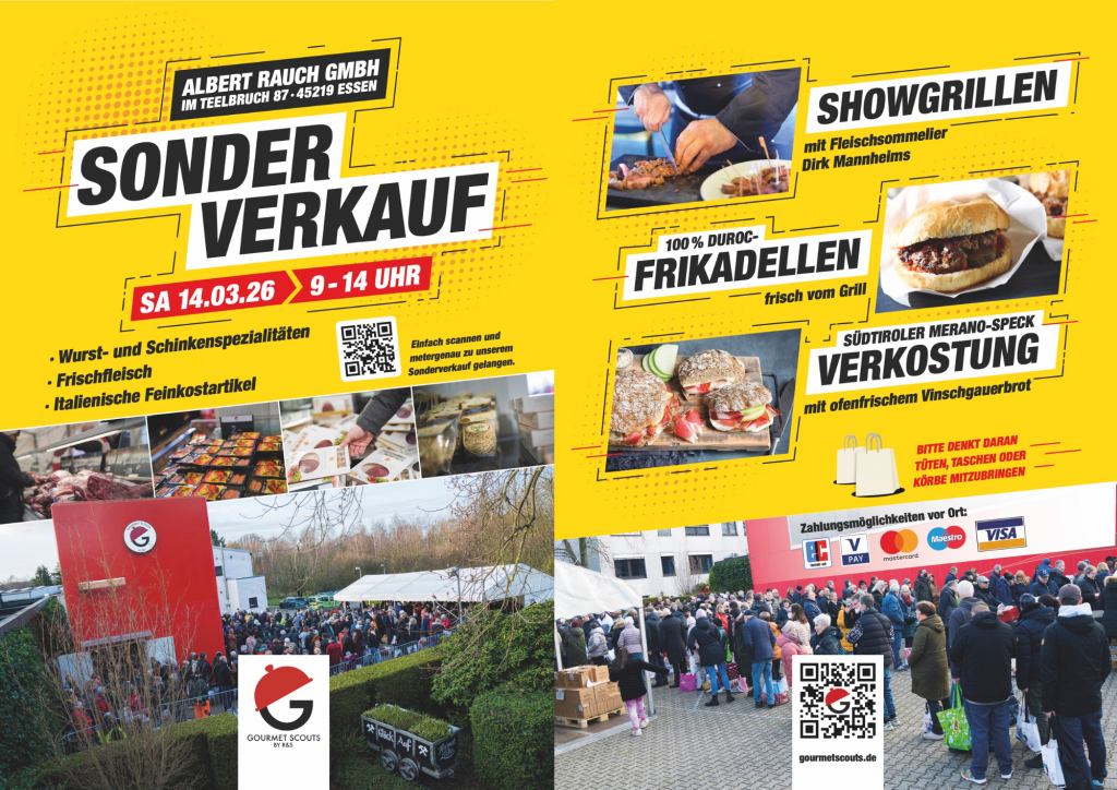 Nächster Sonderverkauf am 14.03.